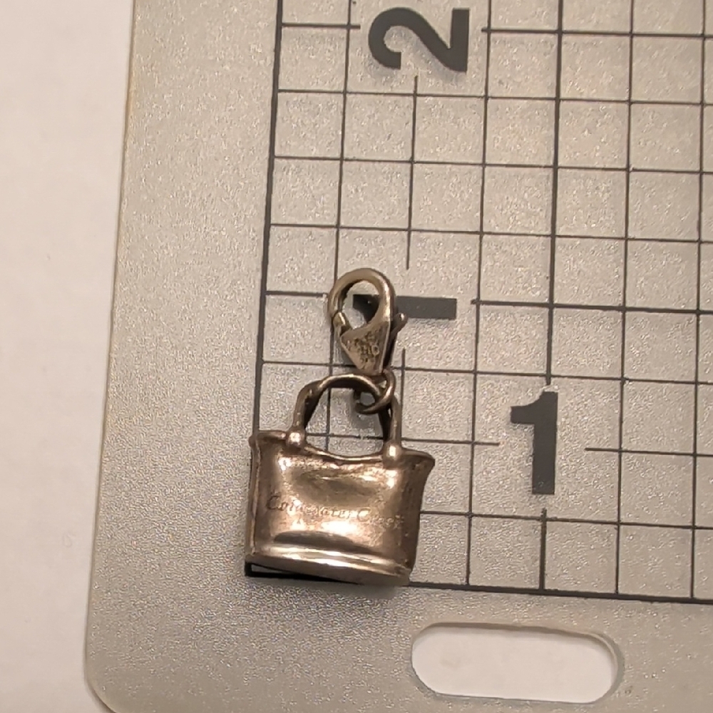 Vintage Sterling Silver Handbag Charm - Picture 4 of 6
